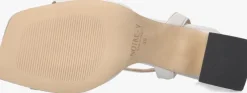 witte notre-v sandalen met hak 22304