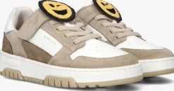 witte nubikk lage sneakers basket court jr