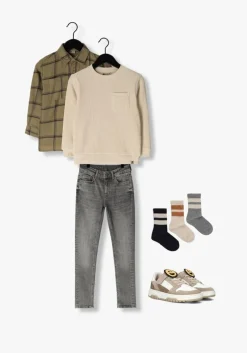 witte nubikk lage sneakers basket court jr