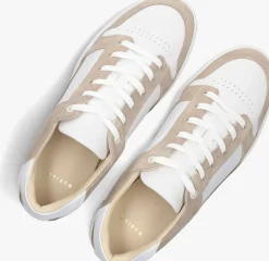 witte nubikk lage sneakers basket court heren