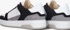 witte nubikk lage sneakers basket court heren