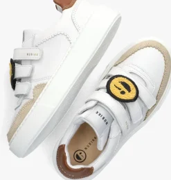 witte nubikk lage sneakers vince straps k