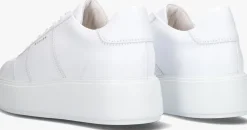 witte nubikk lage sneakers elise wing