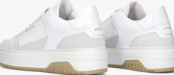 witte nubikk lage sneakers basket court dames