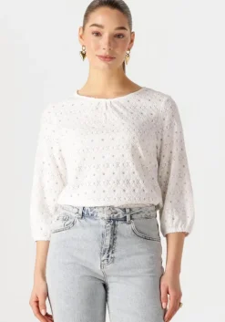 witte object blouses objlaila 3/4 re top