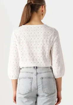 witte object blouses objlaila 3/4 re top