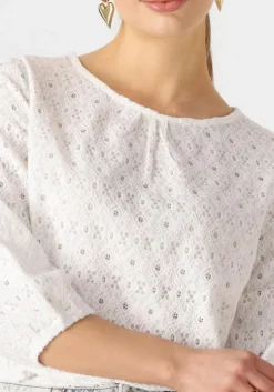 witte object blouses objlaila 3/4 re top