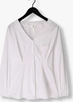 witte object blouses objtutta sculpture fit ls shirt d div