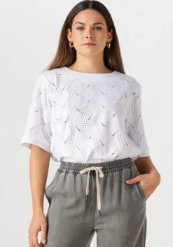 witte object top objava 2/4 lo o-neck top