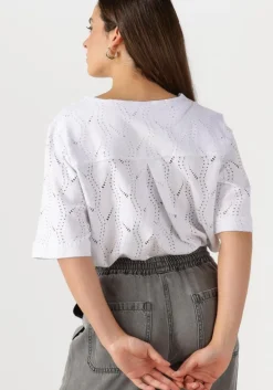 witte object top objava 2/4 lo o-neck top