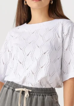 witte object top objava 2/4 lo o-neck top