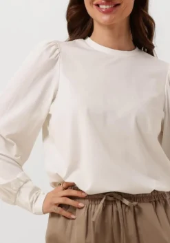 witte object tops & t-shirts objcaroline l/s top noos