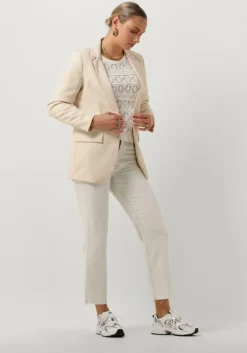 witte object trui objliva l/s o-neck knit pullover