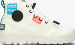 witte palladium hoge sneakers overlab neon pampa k