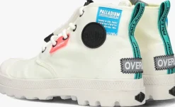 witte palladium hoge sneakers overlab neon pampa k
