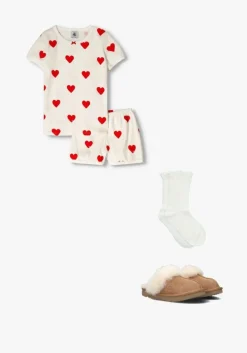 witte petit bateau pyjama's a00kg pyjacourt