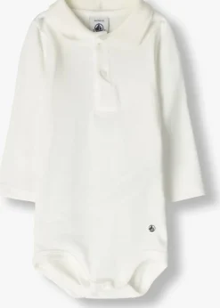 witte petit bateau rompers body ml col polo