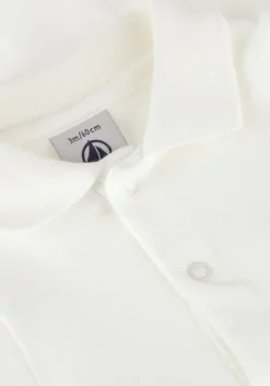 witte petit bateau rompers body ml col polo