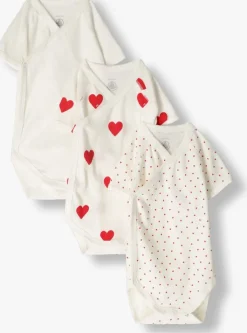 witte petit bateau rompers 3 bodies naiss mc