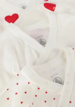 witte petit bateau rompers 3 bodies naiss mc