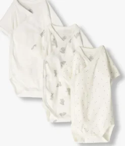 witte petit bateau rompers 3 bodies naiss mc