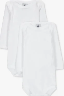 witte petit bateau rompers 2 bodies naiss ml