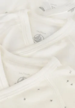 witte petit bateau rompers 3 bodies naiss ml