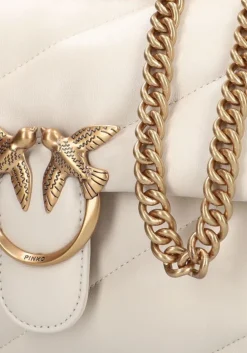 witte pinko schoudertas love puff classic