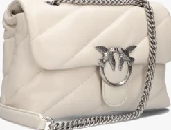 witte pinko schoudertas love puff classic