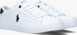witte polo ralph lauren lage sneakers theron iv