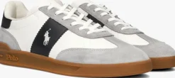 witte polo ralph lauren lage sneakers heritage aera pp low top lace