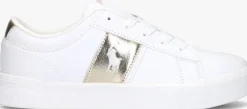 witte polo ralph lauren lage sneakers frazier