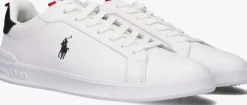 witte polo ralph lauren lage sneakers hrt court ii