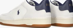 witte polo ralph lauren lage sneakers master court