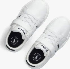 witte polo ralph lauren lage sneakers frazier ps