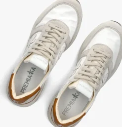witte premiata lage sneakers mick