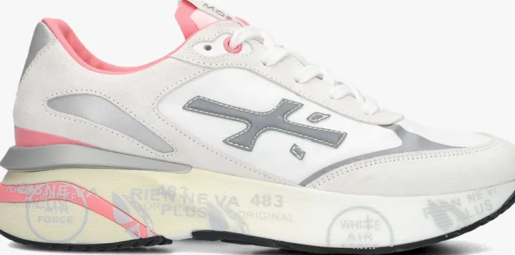 witte premiata lage sneakers moerun-d