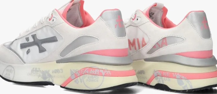 witte premiata lage sneakers moerun-d