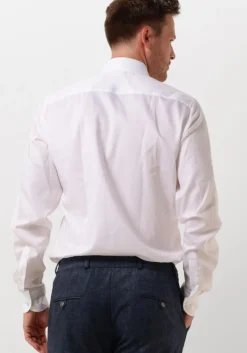 witte profuomo klassiek overhemd fine twill - slim fit - non iron extra long sleeve