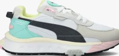 witte puma lage sneakers wild rider layers