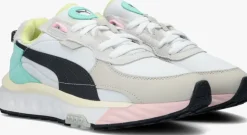 witte puma lage sneakers wild rider layers