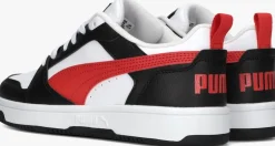 witte puma lage sneakers rebound v6