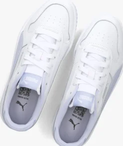 witte puma lage sneakers carina street jr