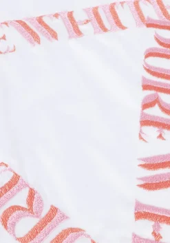 witte purewhite t-shirt tshirt with small logo at side and big back embroidery