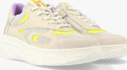 witte red-rag lage sneakers 13298