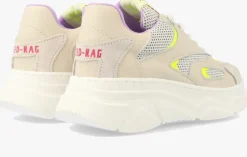 witte red-rag lage sneakers 13298