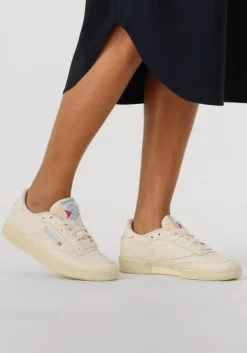witte reebok lage sneakers club c 85 vintage