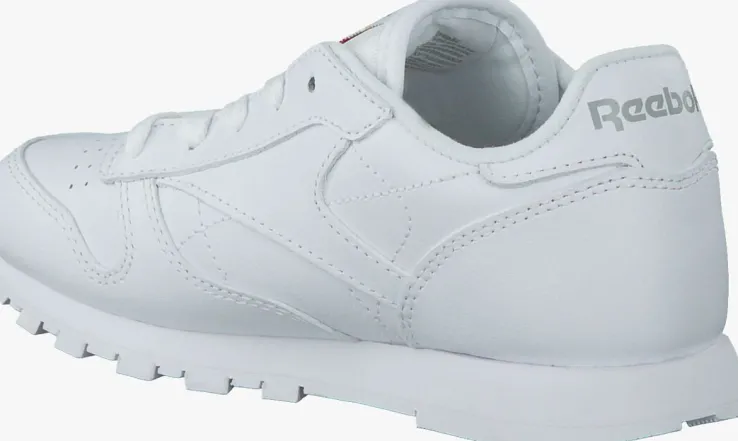witte reebok lage sneakers classic leather kids