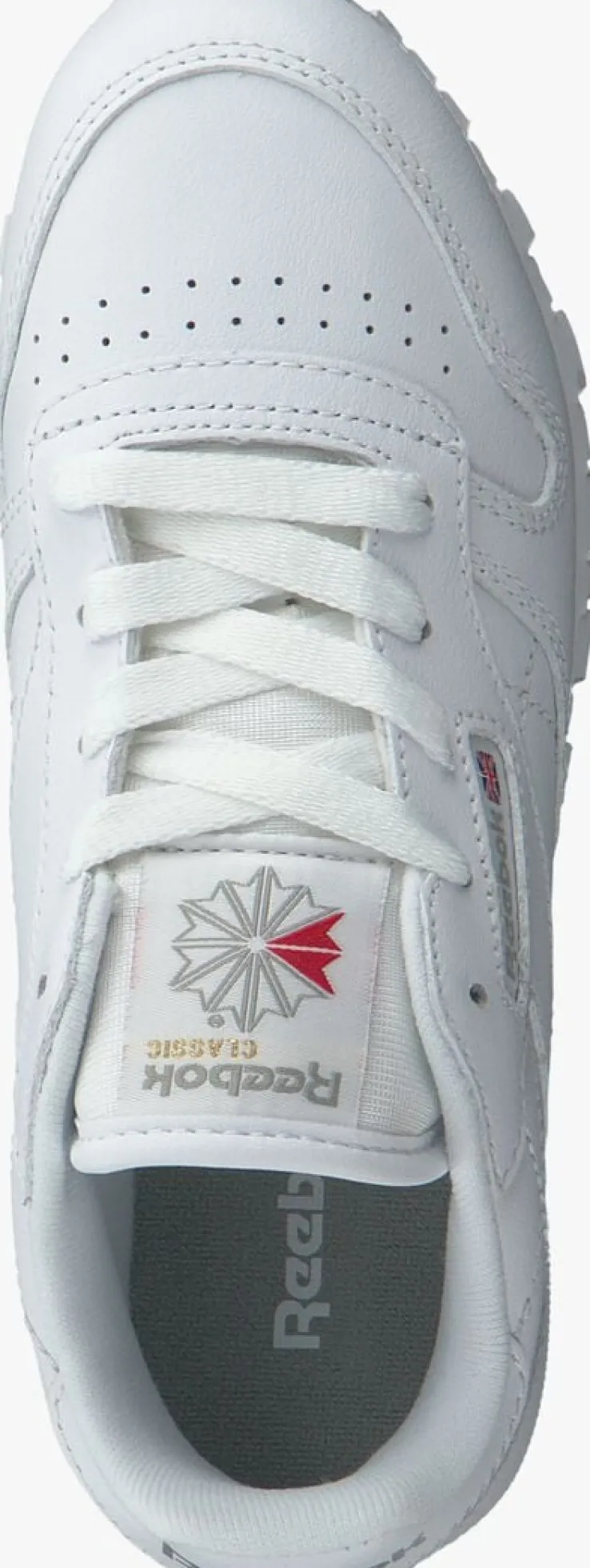 witte reebok lage sneakers classic leather kids