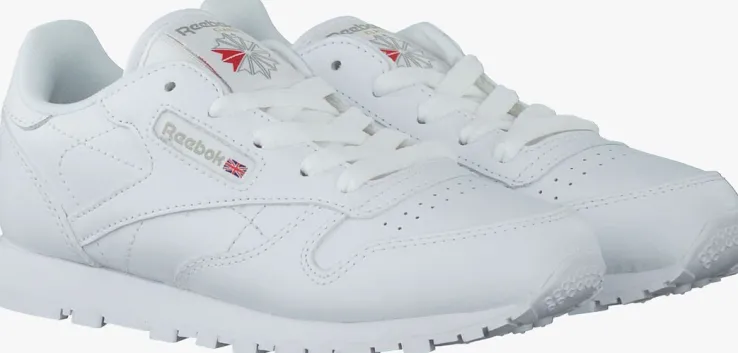 witte reebok lage sneakers classic leather kids